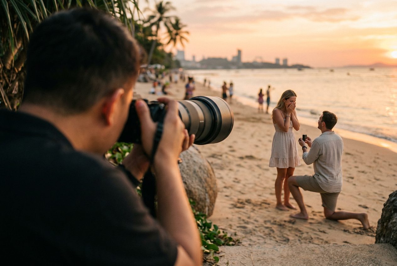 Proposal setup in Pattaya