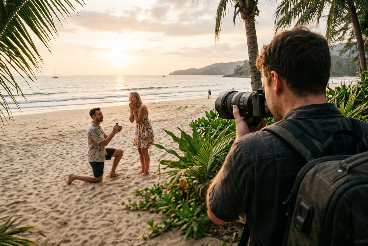 Proposal setup in Phuket
